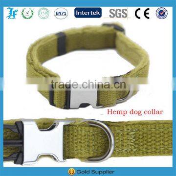 LF Hemp Dog Collar High Quality Metal Buckle Collars