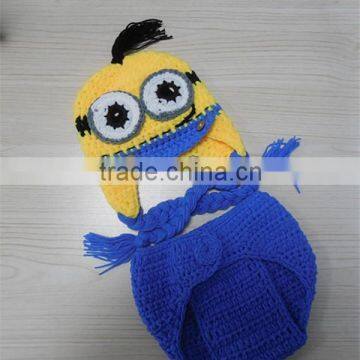 factory directly wholesale crochet baby hat minions acrylic beanie