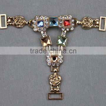 Fancy shoe upper accessories sandal metal buckels in guangzhou factory wholesales