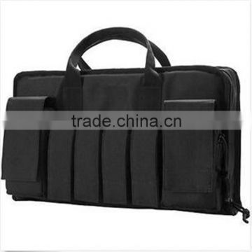 16" Black Tactical Pistol Gun Range Bag Case