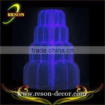 H:200cm*D:115cm large christmas fountain motif lights christmas vners