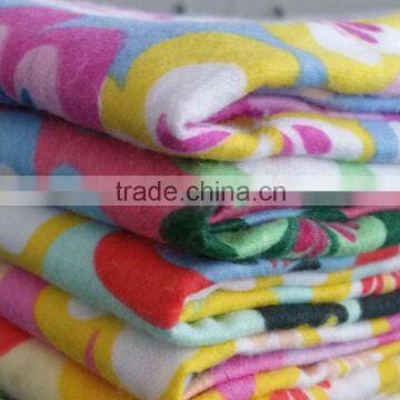 Various lovely printed TC flannel fabric 120GSM 44"