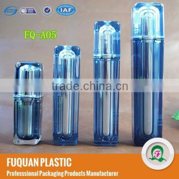 cosmetic diamond blue plastic bottle