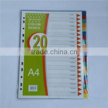 Sample available PP plastic dividers