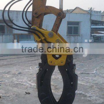 Hydraulic Wood Grapple Log Grapple For Excavator
