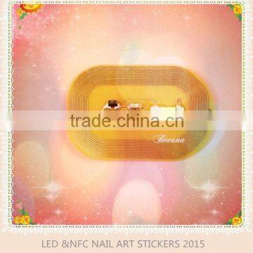 ON SALE !!!2015 100%shinning nail art stickers with 3 colors,shinning in your life