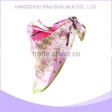 Promotional good quality double printed floral shawls