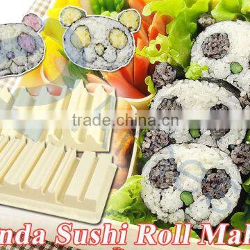 japanese sushi maker set panda shaped plastic kitchen cutting cook tool sushi accessories Panda Sushi Roll Maker