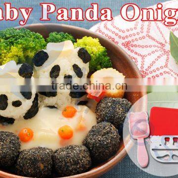 japanese kitchenware rice tools silicone mat rice ball onigiri molds set bento lunch utensil gift baby panda set 76053