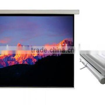 12'x12' motorized projection screen with matte white for Business meeting use