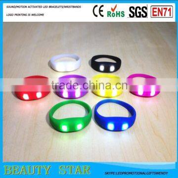 2016 best promotional party gifts motion activated led bracelet,China factory motion activated led bracelet for festival,concert