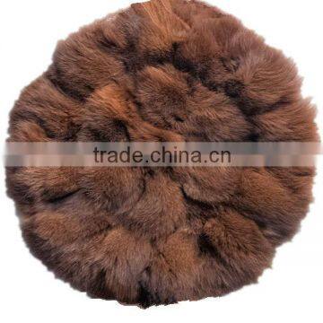 Genuine Fox Round Rugs For Home Decorative