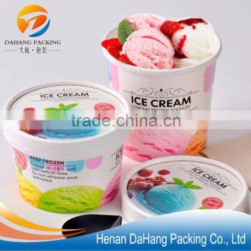 Wholesale Food grade disposable ice cream paper cups with lids