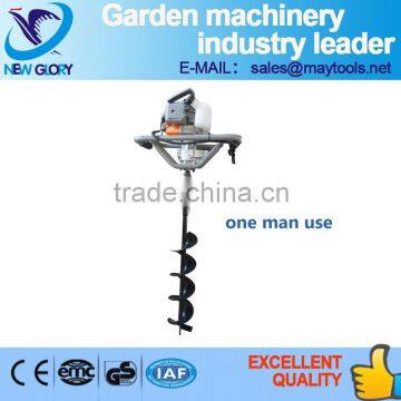 one man use 52cc gas power ground hole auger drill