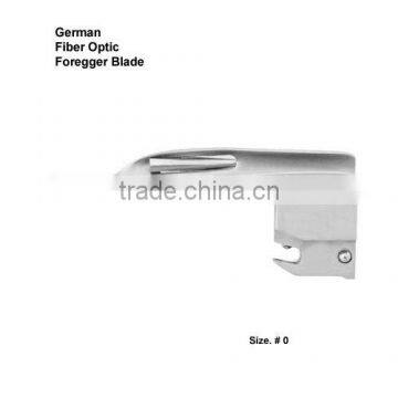 Fiber Optic Laryngoscope German Foregger Blade With Inter changeable tube Size. 0