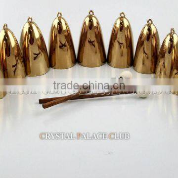 pure gold or other color quartz crystal singing bells