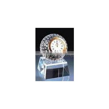 high-grade polished crystal clock crystal trophy(G-0195)