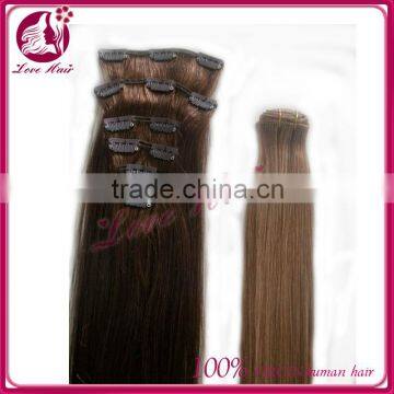 Cheap 100% human hair clip in hair extension