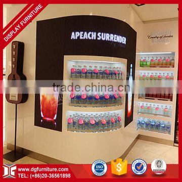 Retail store wood acrylic red wine display