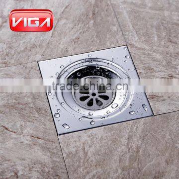 Chrome Plated 150*150mm Floor Drainer Square Drainer