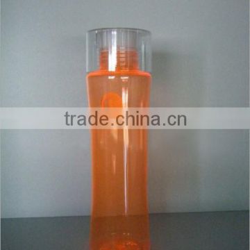 New best-selling orange plastic drinking water bottle shape shaker