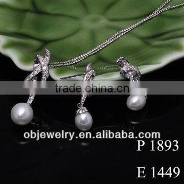 2013 hotsale pearl jewelry sets for bridesmaids