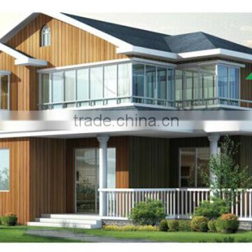 Two-floor Luxury steel frame prefabricated villa made in China