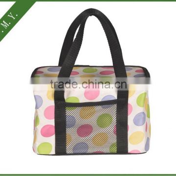 cute dotted disposable insulated cooler bag