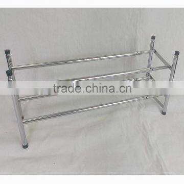 Stackable Extension Chromed Plated Iron Shoe Rack Tower photo-6