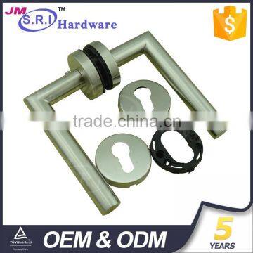 Top Sale Rubber Rose Interior 304 Stainless Steel Door Handle photo-3