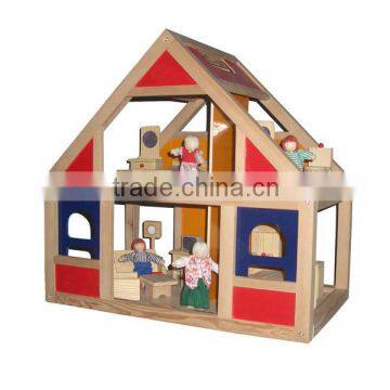 Best selling home show products miniature wood toys house