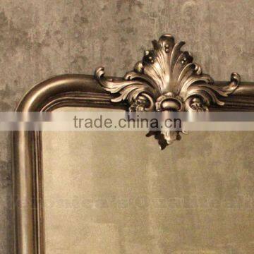 Large Decorative Wall Mirror With Antique Silver Leaf Finish - Joline Series