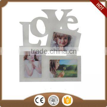 White digital photo frame of love