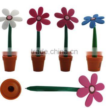 Yes Novelty silicone flower pen/fancy pen