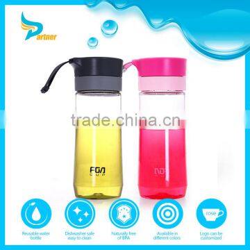 Space cup glass transparent lid filter plastic cup readily cup leak-proof wide mouth plastic water bottle