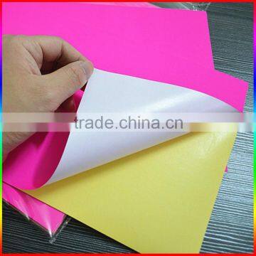 magenta fluorescent sticker paper