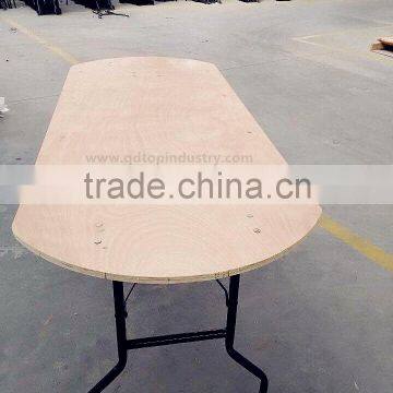 18mm Plywood Oval Folding Table