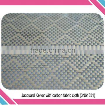 Colorful Kevlar +3K Carbon Fiber Hybrid Fabric For Sale photo-2