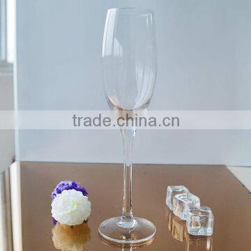 Crystal high quality champngne flute with 240ml volume from Bengbu Cattelan Glassware Factory