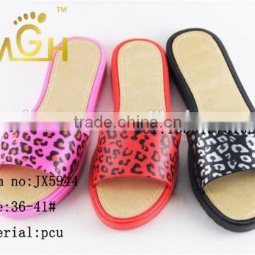 2015 Leopard grain pcu ladies slippers