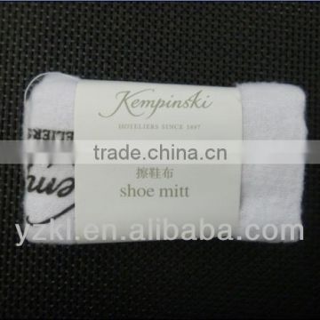 5 star Disposable Hotel amenity hotel shoe shine mitt