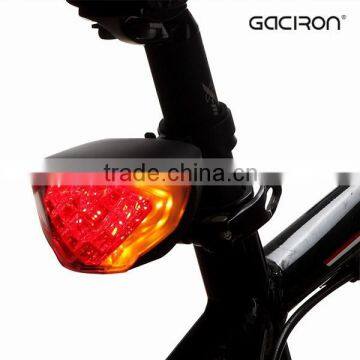 Gaciron Super Bright Cycling 3 LED Safety Bicycle Turn Signal Tail Light Bike Lamp Horn