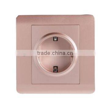 New German standard multiple 3pin Recessed wall socket for home plug