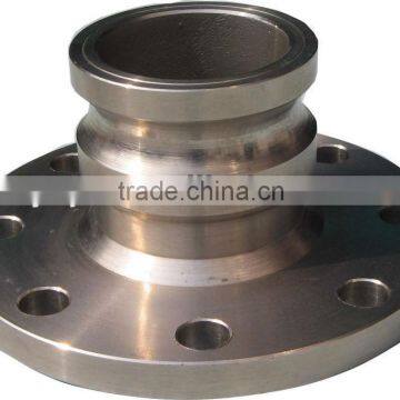 2" Stainless Steel Round Flange Male Coupler