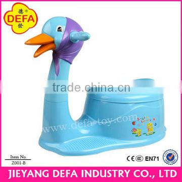 DEFA plastic children potty/toilet factory musical kids training potty chair for sale