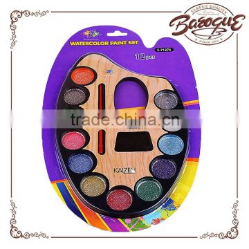 2016 Art Suppleir Wholesale 40mm*0.6mm Watercolor Palette Set, Kid Watercolor, Watercolor Paint