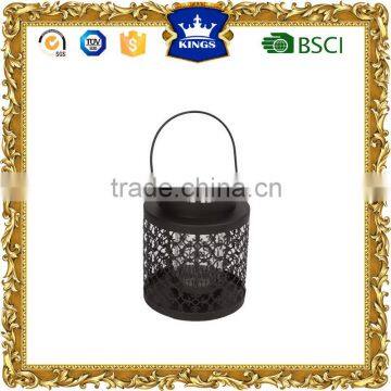 Hign quality black candle lantern,metal candle lantern hanging