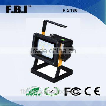 CE ROHS FCC approved LED Rechargeable 10W floodlight