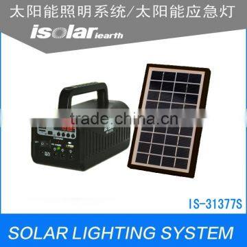 IS-1377S Energy Panel Kits With Solar Home Systems With Lithium Battery And Solar Led Light