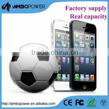 2600mah football portable iphone charger